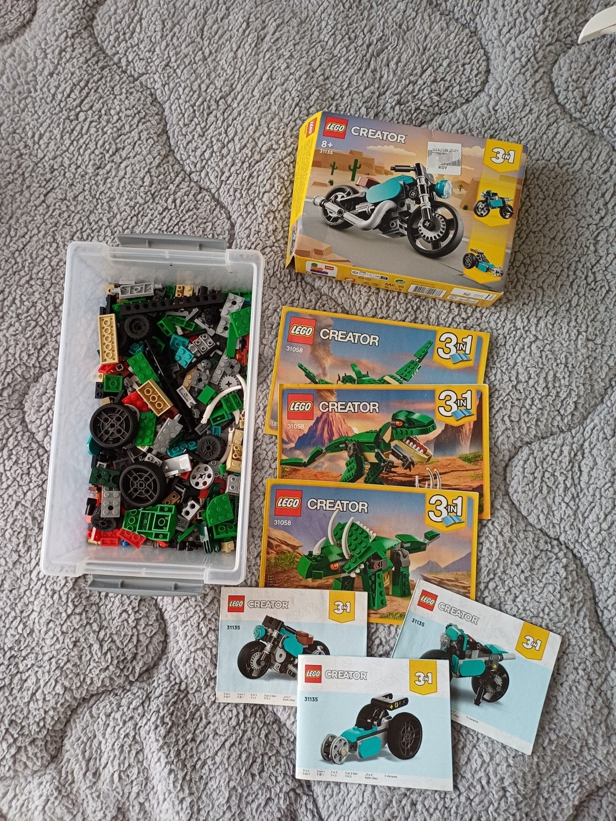 LEGO Creator sets (31135 & 31058) - onderdelen gemist, Ophalen of Verzenden, Gebruikt