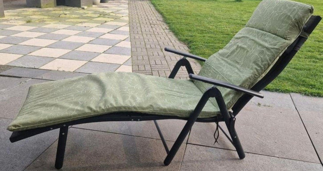 Ligbed • incl.matras • incl. Badstoffen hoes lichtgroen, Ophalen