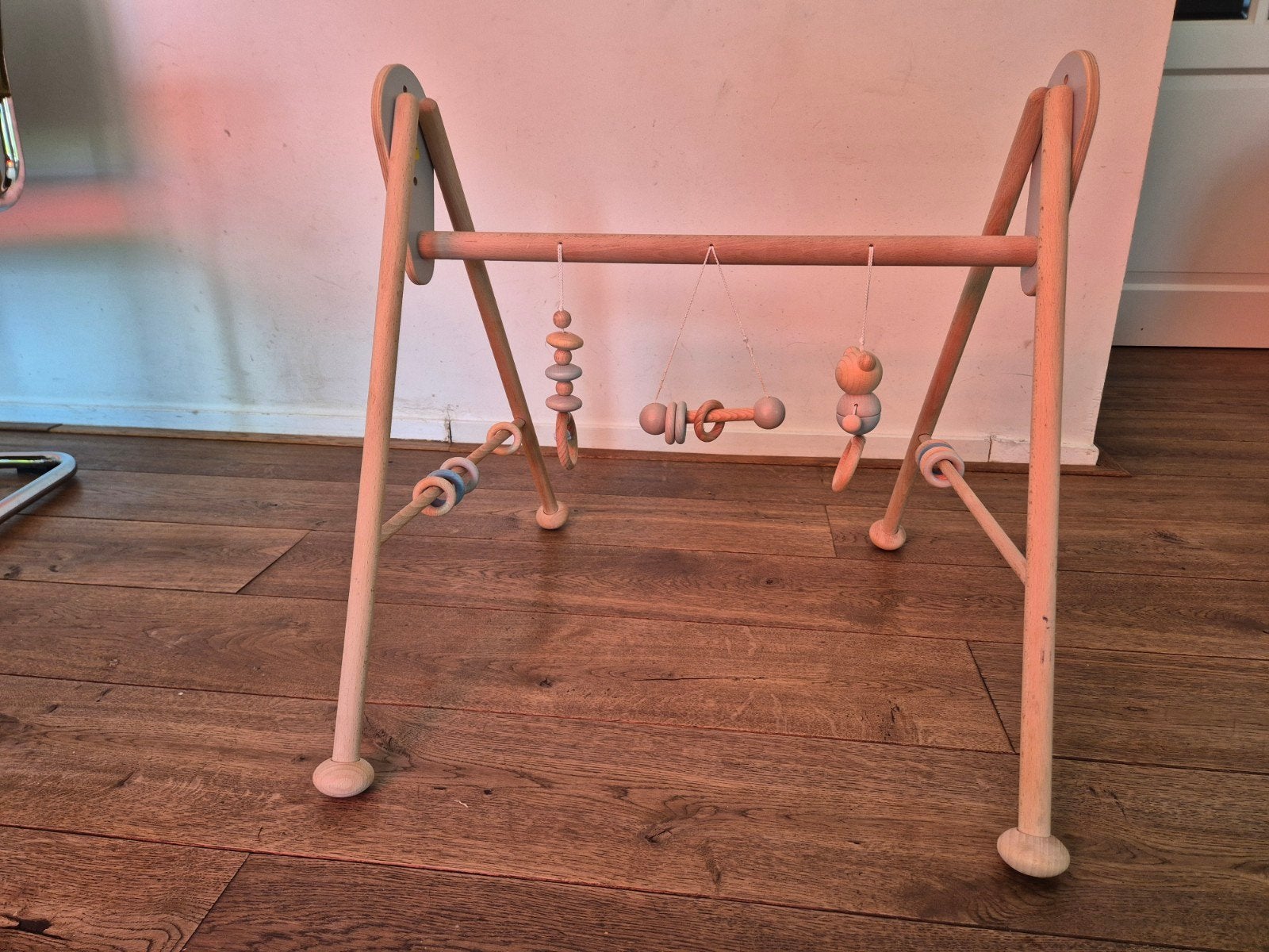 Houten babygym met speeltjes, Ophalen, Gebruikt, Babygym