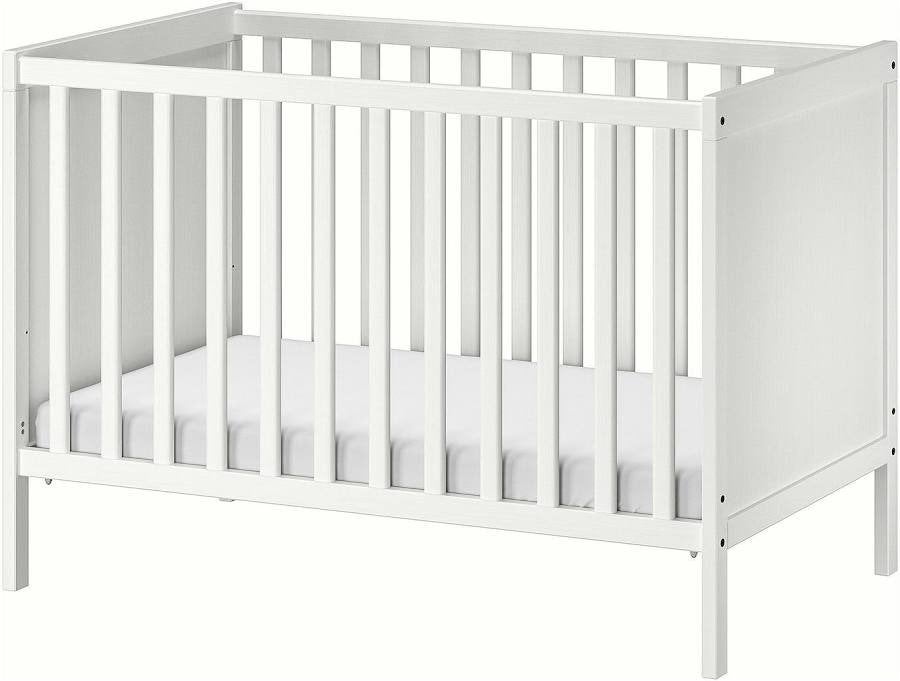 IKEA SUNDVIK Baby Cot - White - 60x120 cm, Ophalen, Gebruikt, Ledikant