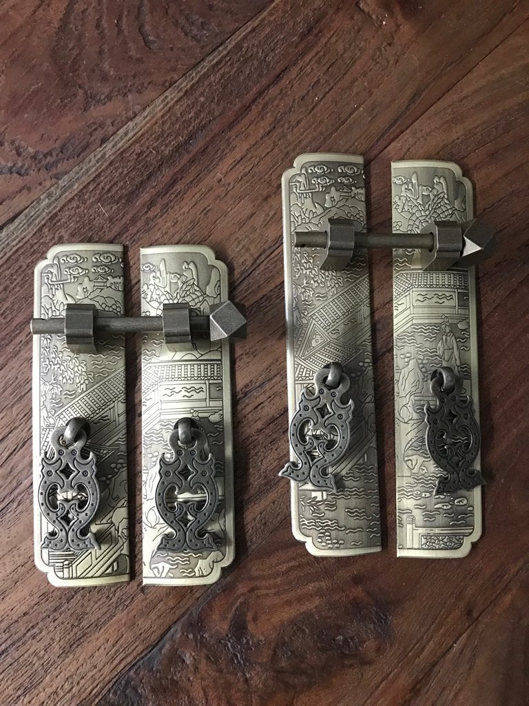 Chinees beslag voor chinese bruidskast of oosterse kast, Meerkleurig, Nieuw, Ophalen of Verzenden, Verburgt vintage