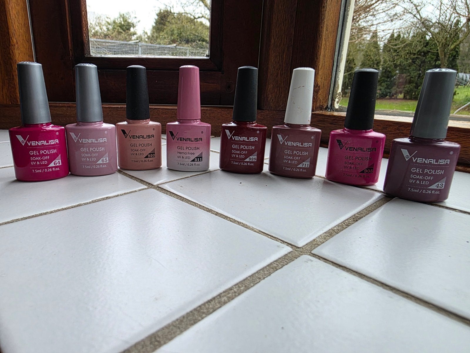 Venalisa gellak complete set met rubberbase 29 lakjes, Ophalen of Verzenden, Gebruikt, Overige typen