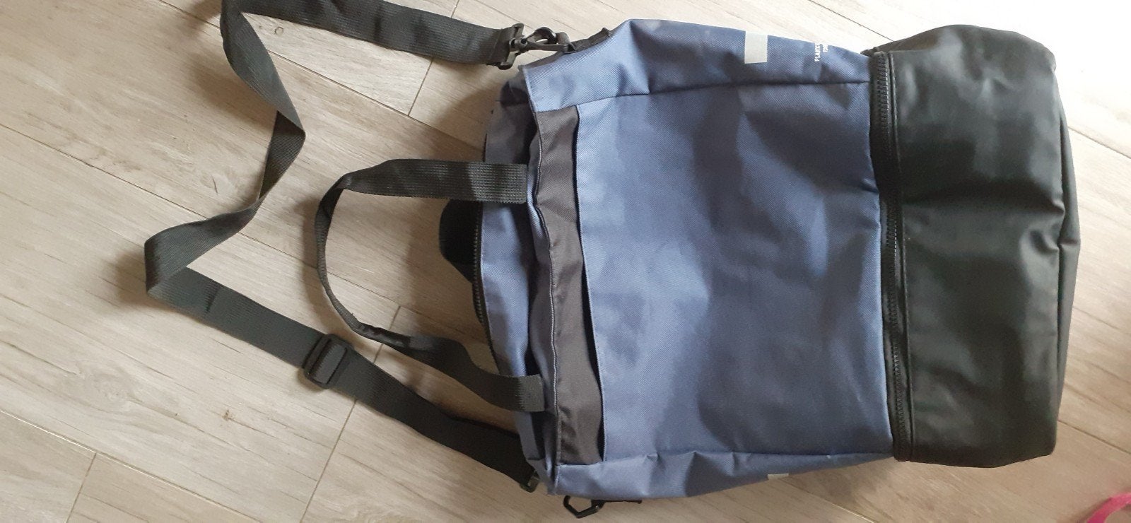 Fiets- en schoudertas met koelvak- Blauw/Grijs - ZGAN, Fietsen en Brommers, Fietsaccessoires | Fietstassen, Ophalen of Verzenden