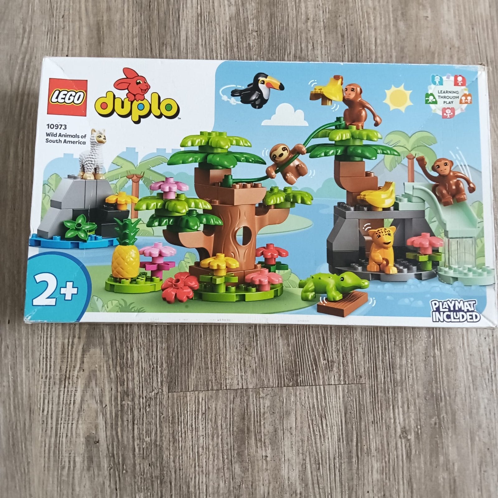 LEGO Duplo 10973 Wilde Dieren van Zuid-Amerika, Ophalen, Overige thema's, Zo goed als nieuw, Compleet