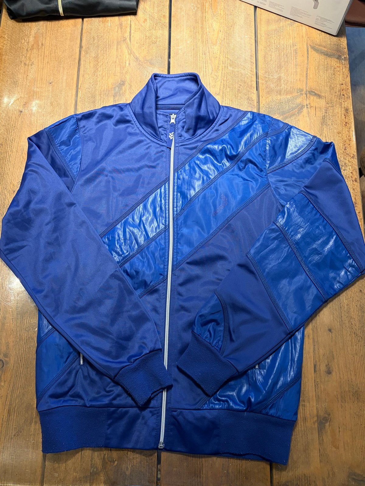 GIO-GOI Track Jacket - Blauw met Patroon, Ophalen of Verzenden, Zo goed als nieuw, Maat 48/50 (M), Blauw