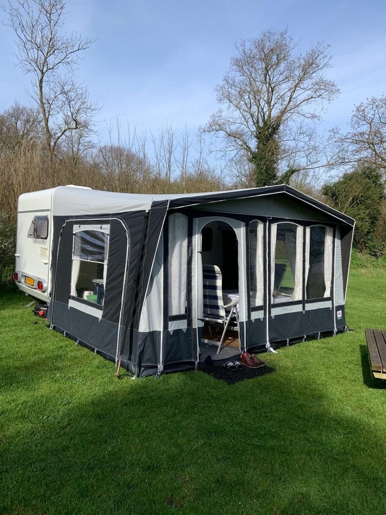 Voortent dorema maat 8 uit 2024, Caravans en Kamperen, Voortenten en Luifels, Ophalen, Zo goed als nieuw, Ten Cate All Season 240g/m2
