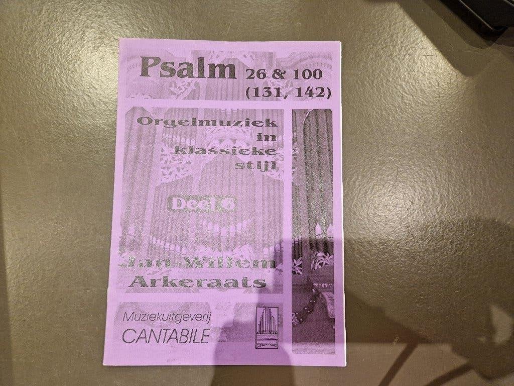 jan Willem Arkeraats deel 6 psalmen, Muziek en Instrumenten, Bladmuziek, Ophalen of Verzenden, Nieuw, Religie en Gospel