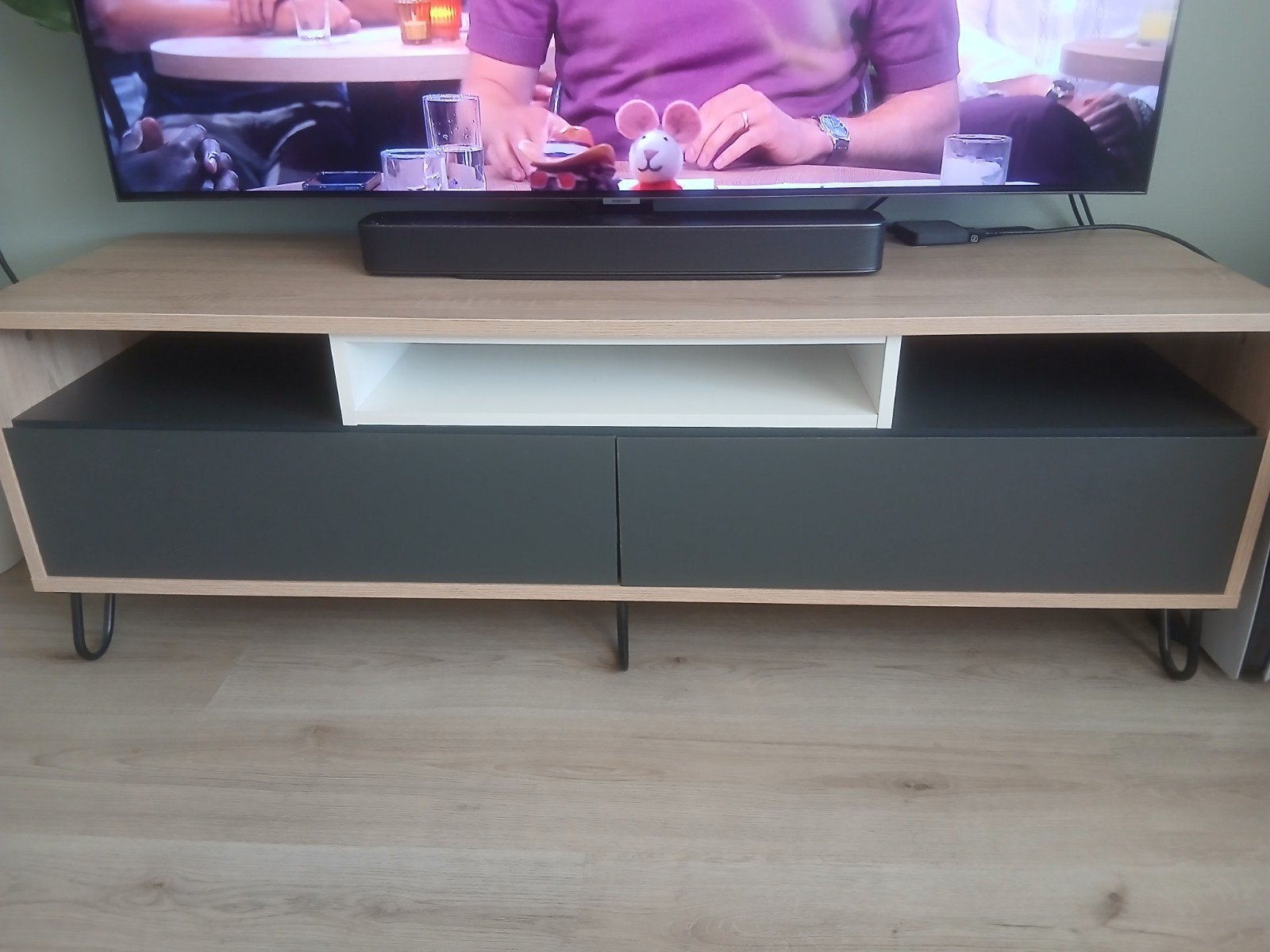 Tv meubel, Ophalen, Zo goed als nieuw, Minder dan 100 cm, Metaal
