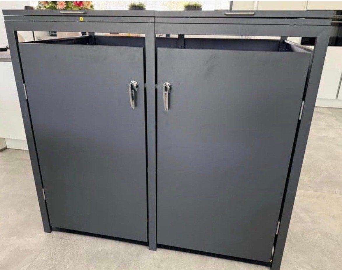 Nieuwe hoogwaardige metalen container ombouw (mat antraciet), Ophalen, Nieuw