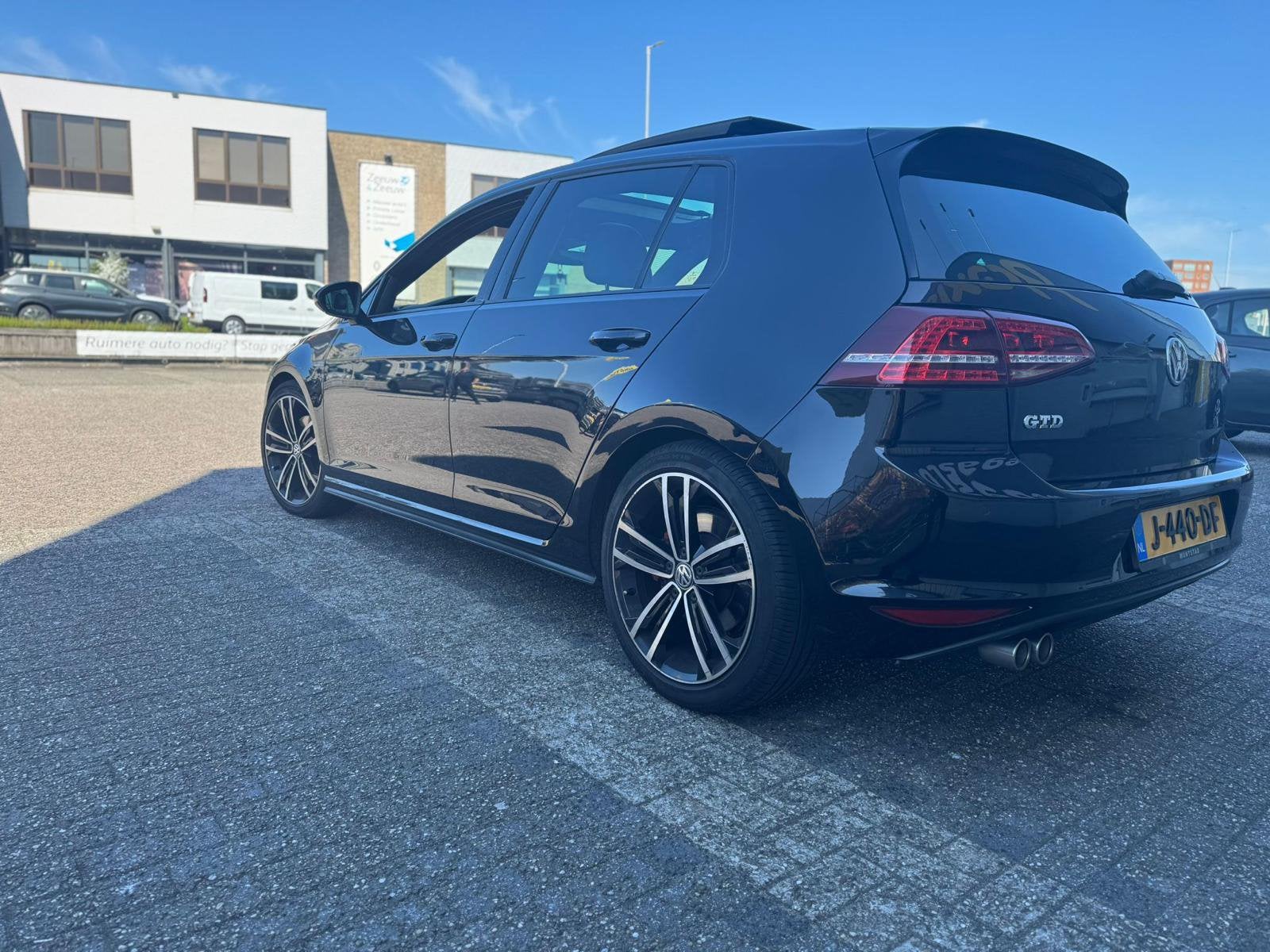 Volkswagen Golf 2.0 TDI GTD Pano DSG Sport&sound Navi, Auto's, Volkswagen, Zwart, Zwart, Leder, Diesel