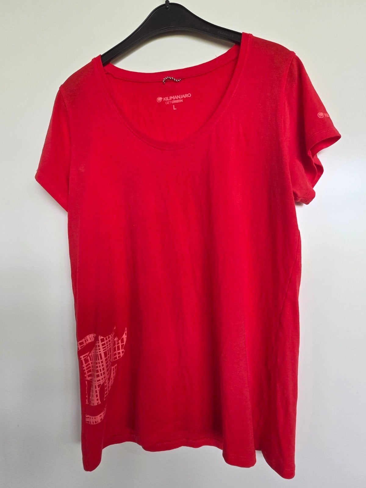 Kilimanjaro sportshirt dames maat L oranje/rood, Kilimanjaro, Maat 42/44 (L), Ophalen of Verzenden, Rood