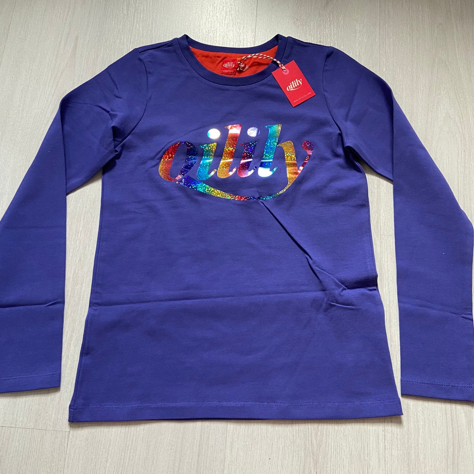 NIEUW paars/blauw OILILY T-shirt met lange mouw mt 152, Verzenden, Nieuw, Meisje, Shirt of Longsleeve