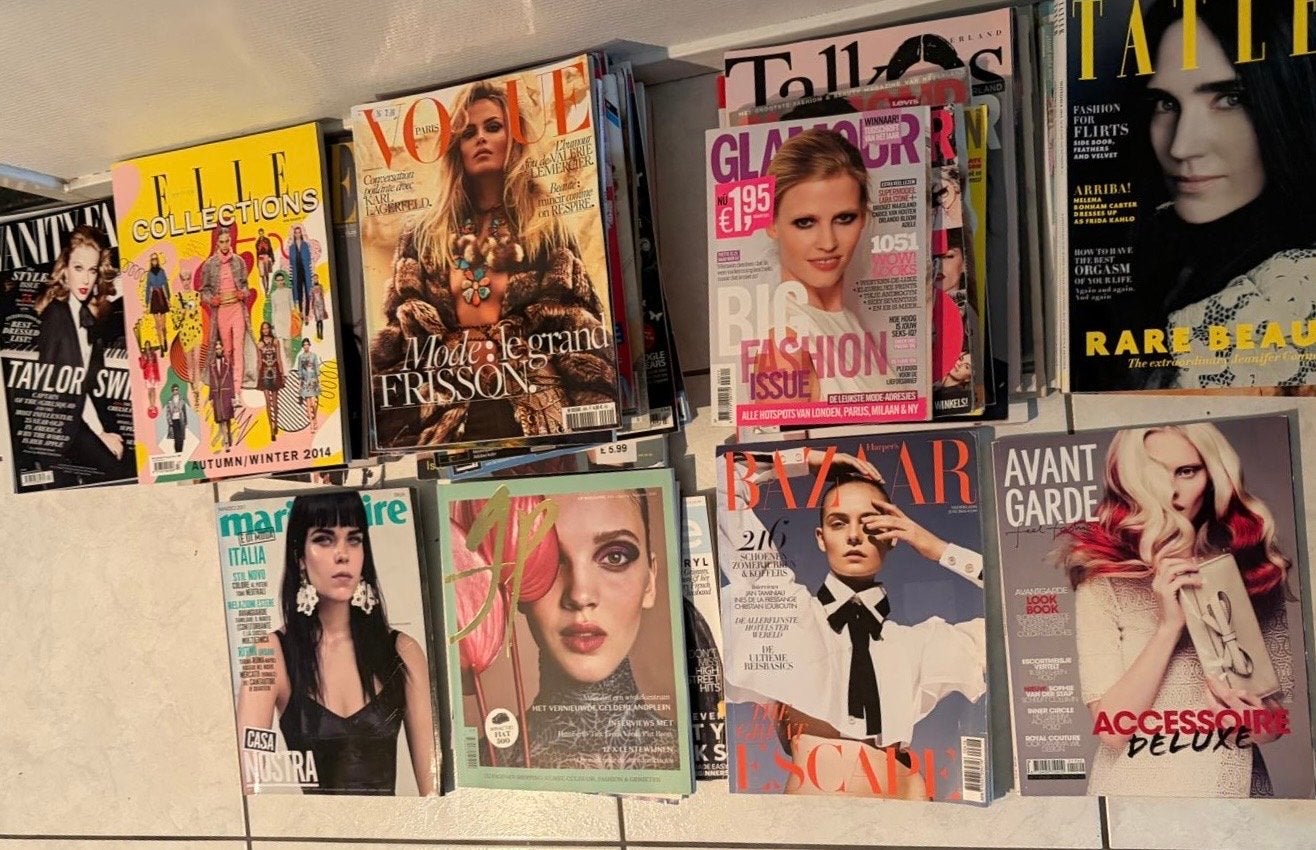 Diverse mode- en lifestylemagazines, Boeken, Ophalen of Verzenden, Gelezen, Damesbladen