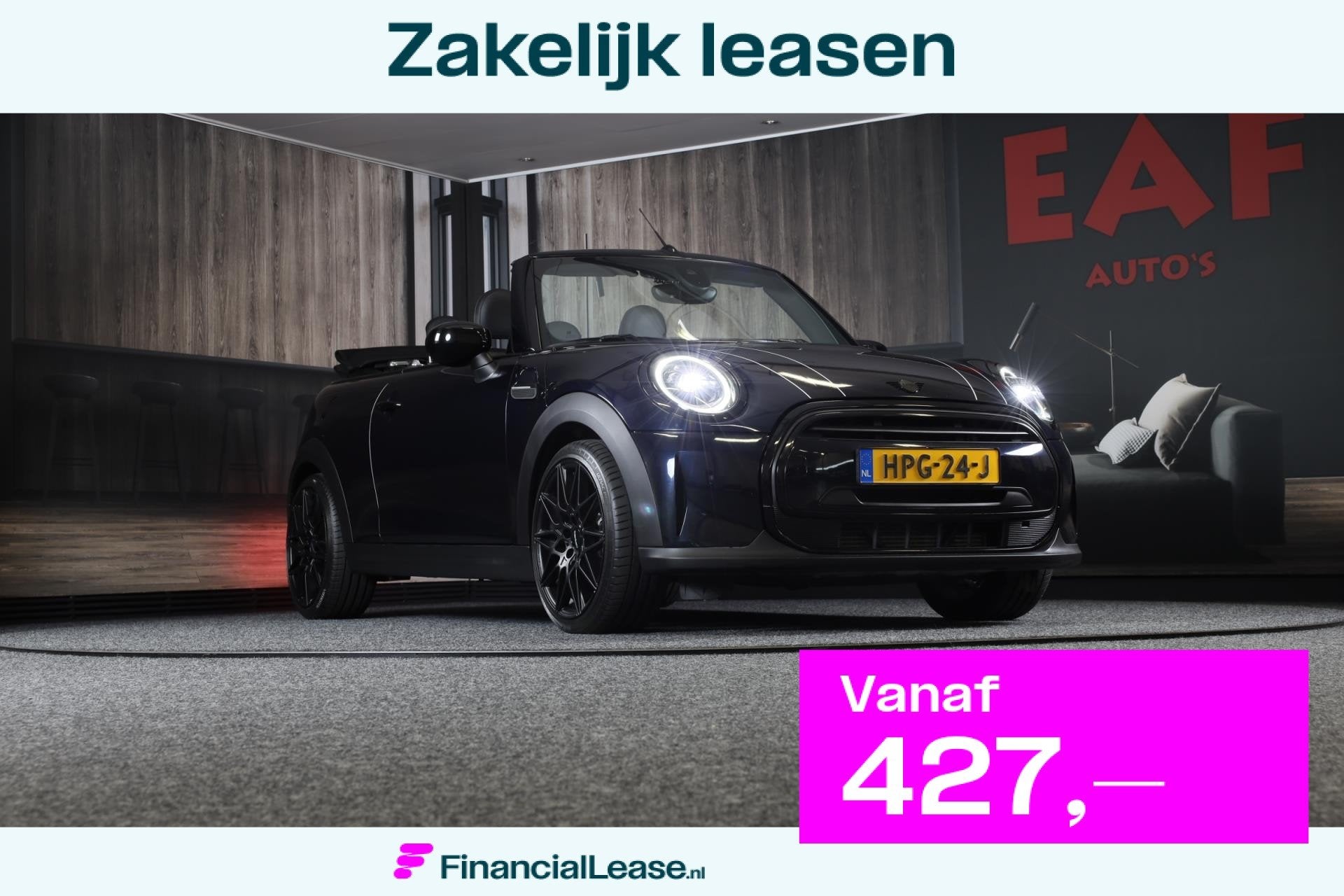 Mini Mini Cabrio 1.5 Cooper / AUT / Navi / 136 Pk / Cruise C, 136 pk, Gebruikt, Cabriolet, Leder