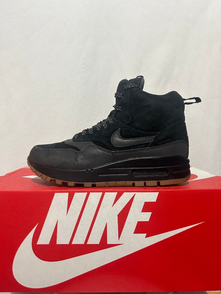 ALS NIEUW! Maat 37,5 - Nike Air Max 1 Mid Sneakerboot Black