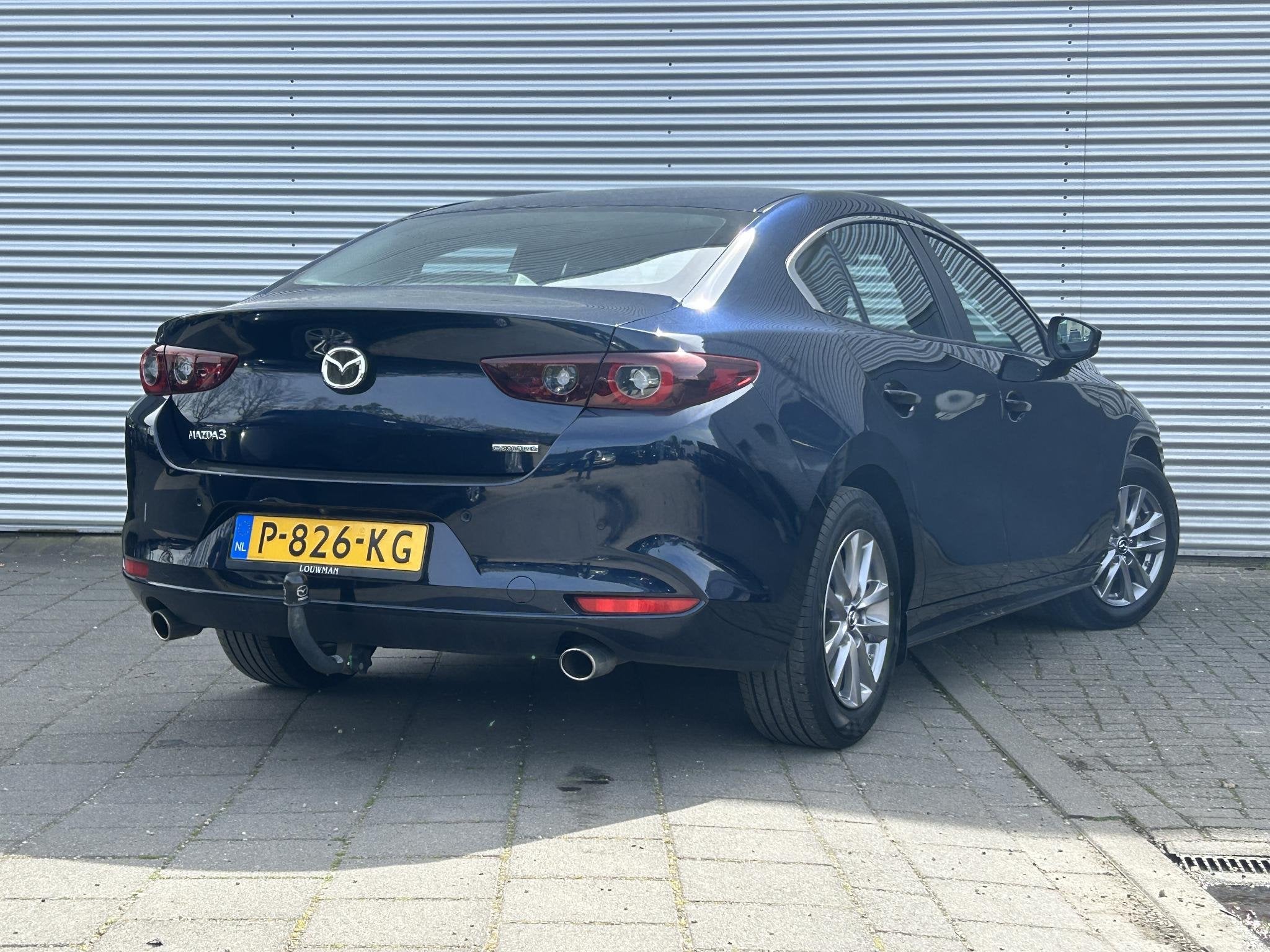 Mazda 3 2.0 e-SkyActiv-G M Hybrid 122 Comfort | Trekhaak | C, Auto's, Mazda, 1998 cc, Gebruikt, Blauw, 122 pk