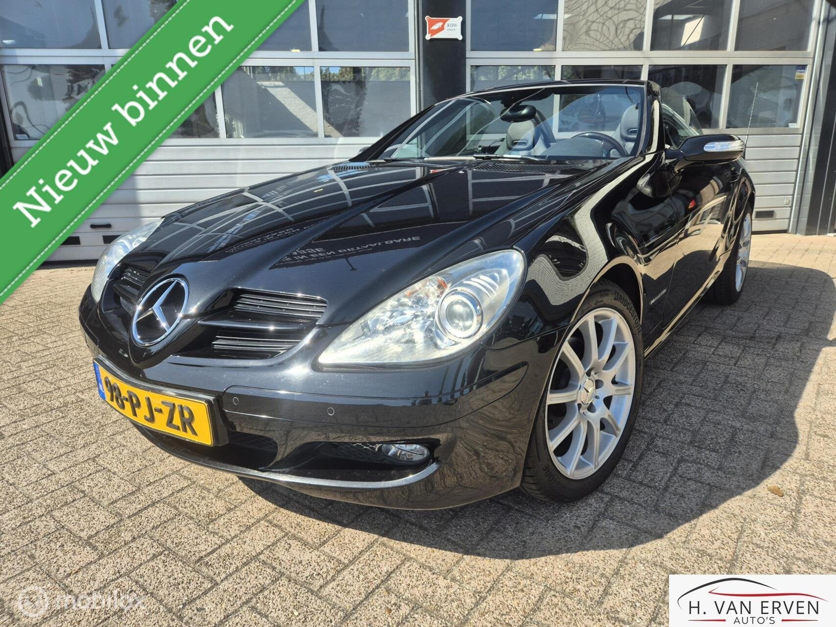 Mercedes SLK-klasse 200 K. LEDER 17" XENON PDC NAP, Automaat, Achterwielaandrijving, 4 cilinders, Cabriolet