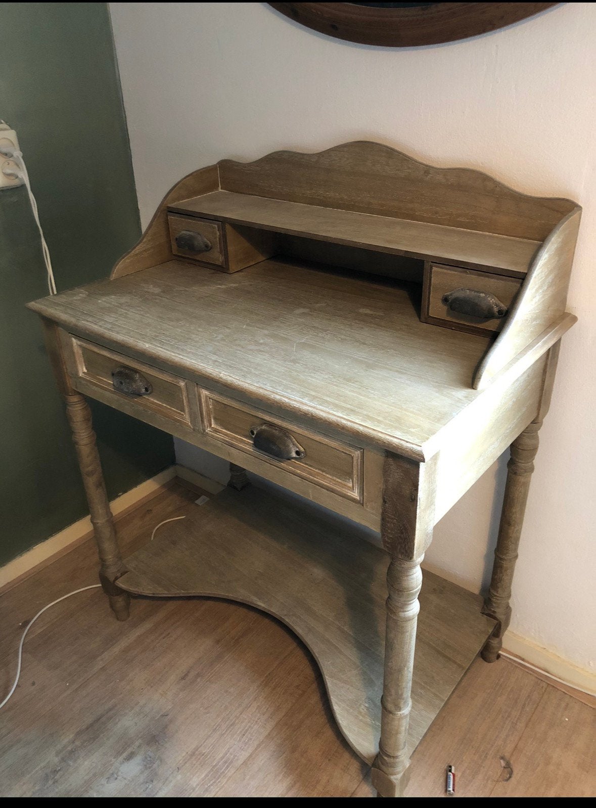 Prachtige Landelijke J-Line Houten Secretaire/Buro/Sidetable, Ophalen, Zo goed als nieuw