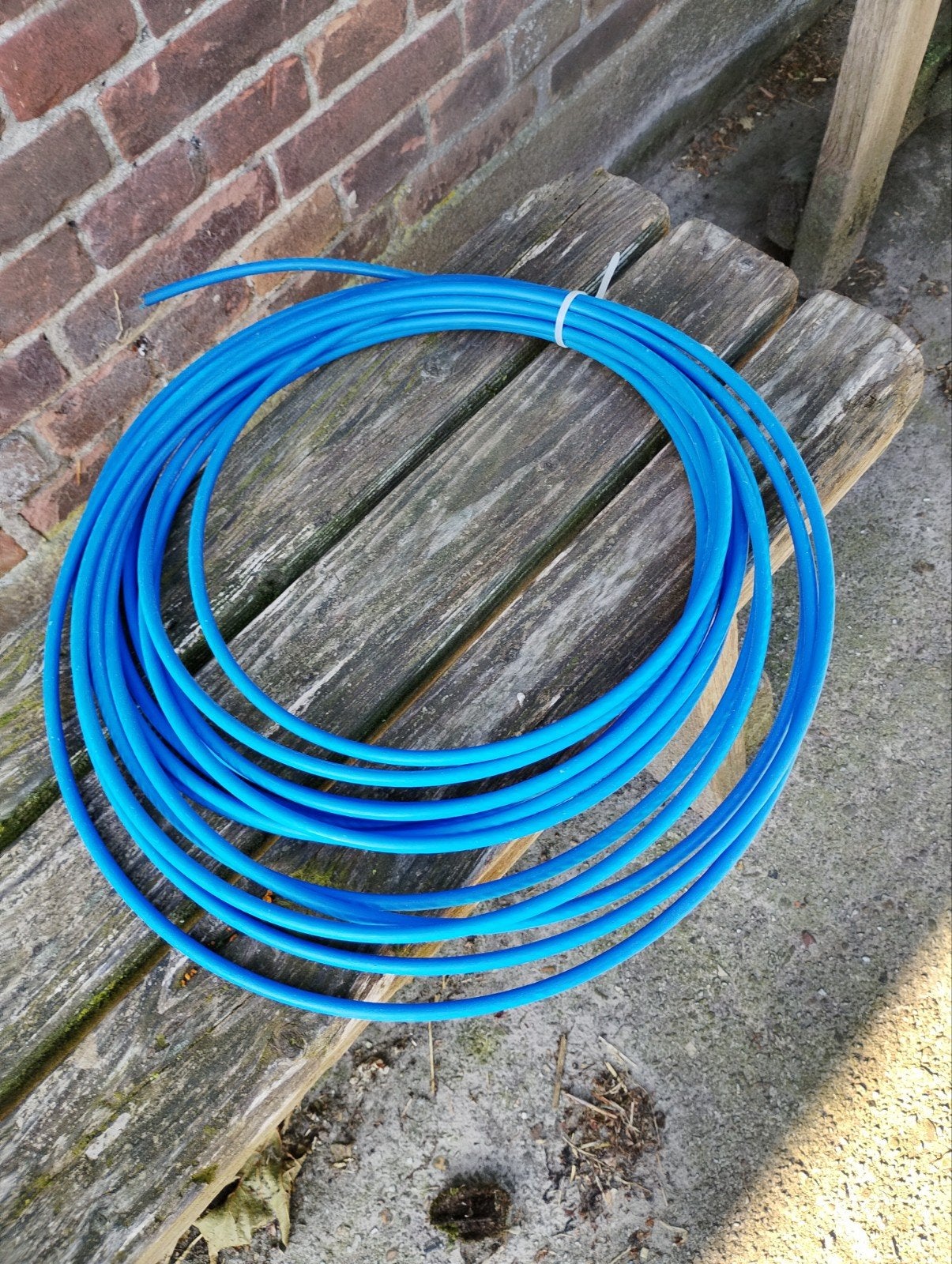 15 meter staalkabel 6x8mm met 6mm kern, blauw omspoten, Ophalen of Verzenden, Nieuw, Kabel of Snoer