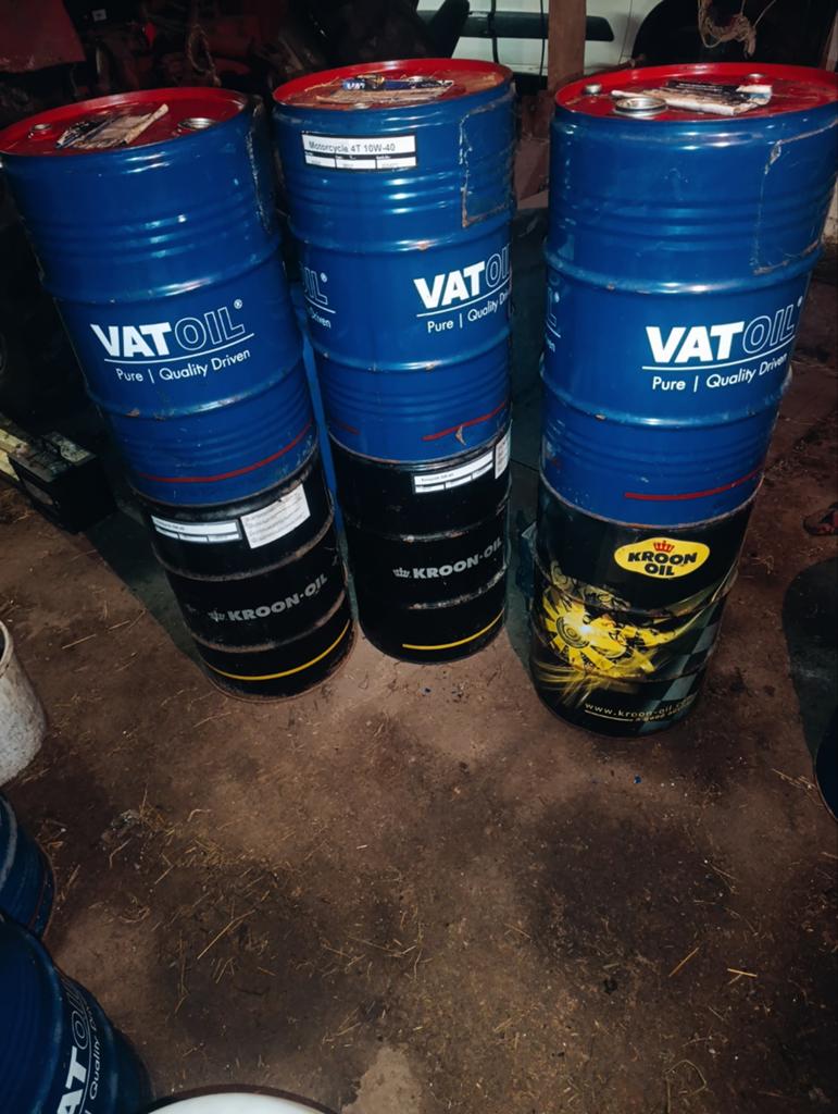 VATOIL en KROON-OIL vaten - Olie drums 60 liter, Ophalen