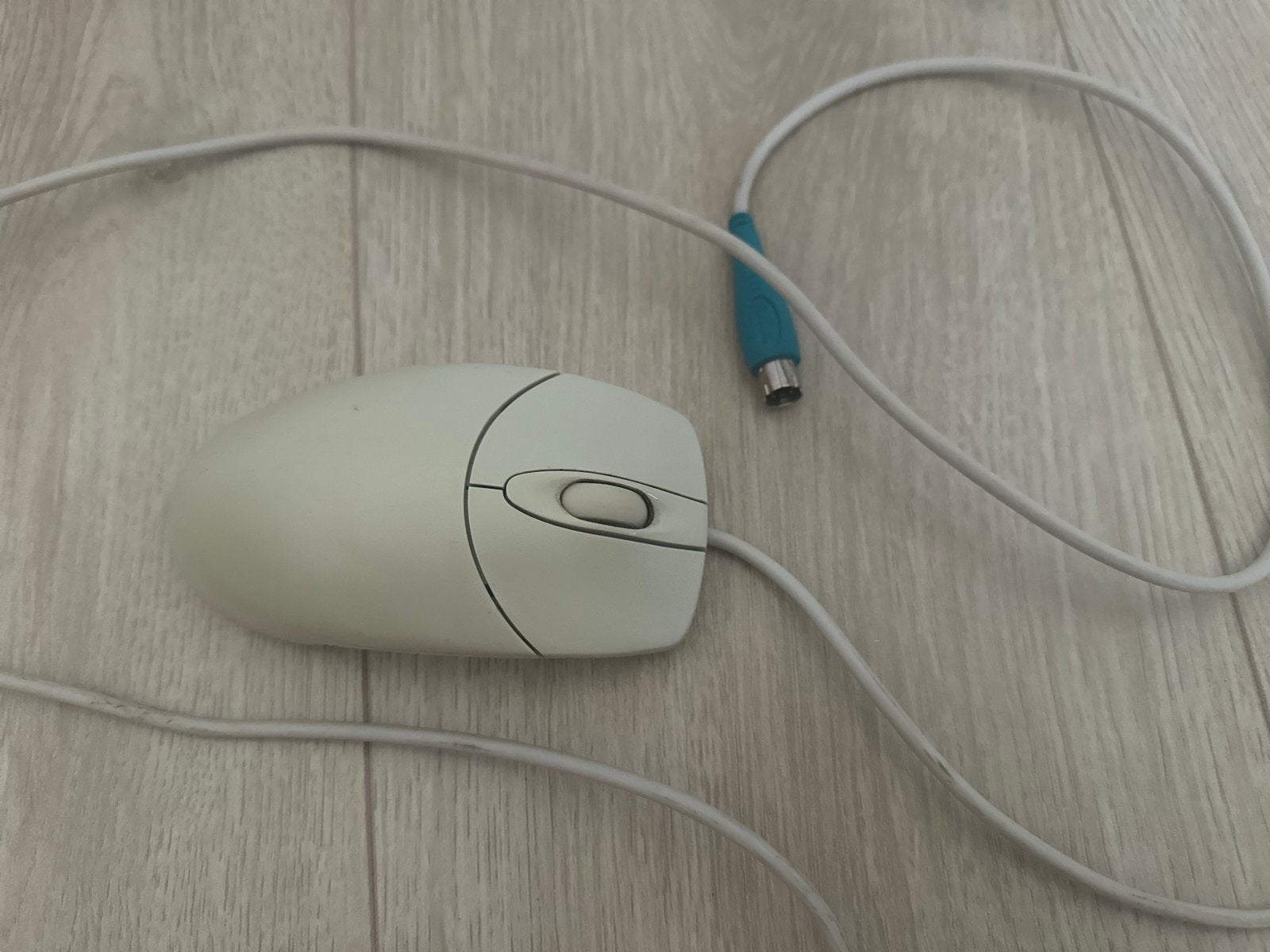 Vintage Logitech M-S48 PS/2 Muis - Bedraad, Ophalen of Verzenden, Gebruikt, Bedraad, Muis