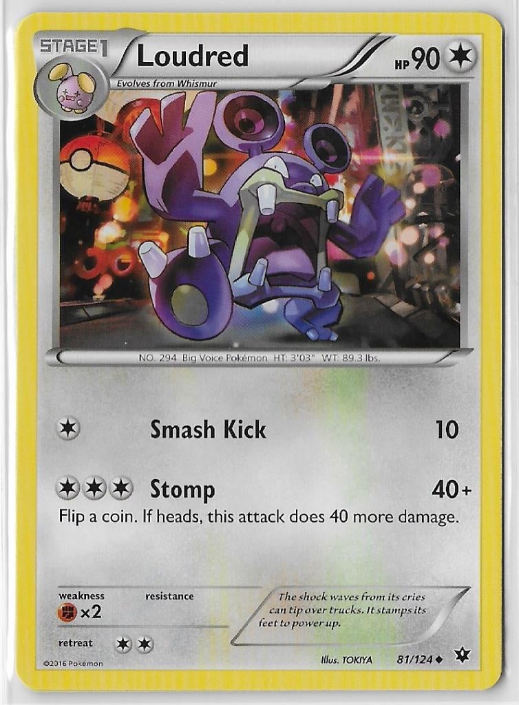Fates Collide,  Loudred [uncommon] 81/124, Verzenden, Nieuw, Losse kaart