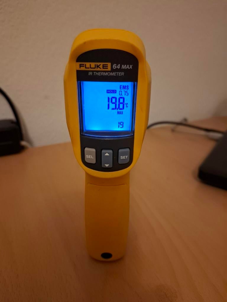 Fluke 64 Max IR Thermometer - Nauwkeurige Temperatuurmeter, Ophalen of Verzenden, Zo goed als nieuw, Temperatuur