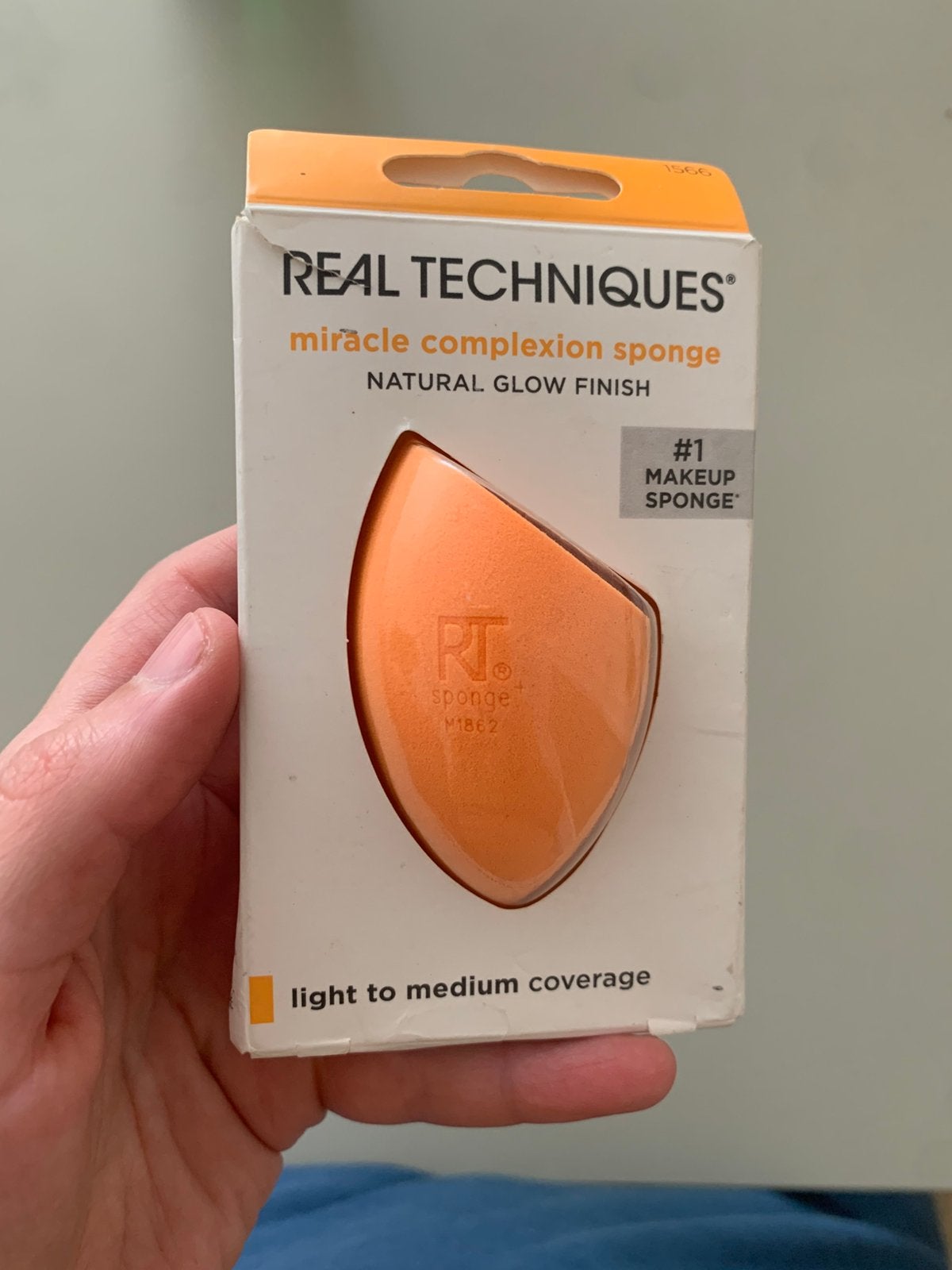 Real technique make up sponge, Ophalen of Verzenden, Zo goed als nieuw, Gehele gezicht