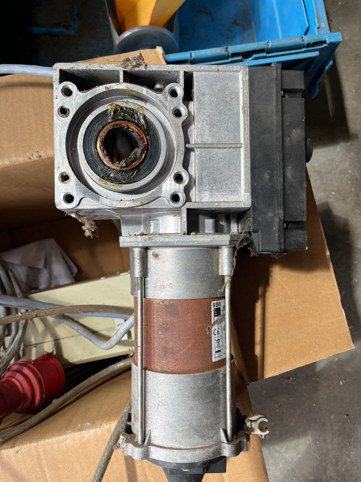 Electromotor roldeur, Ophalen, Gebruikt