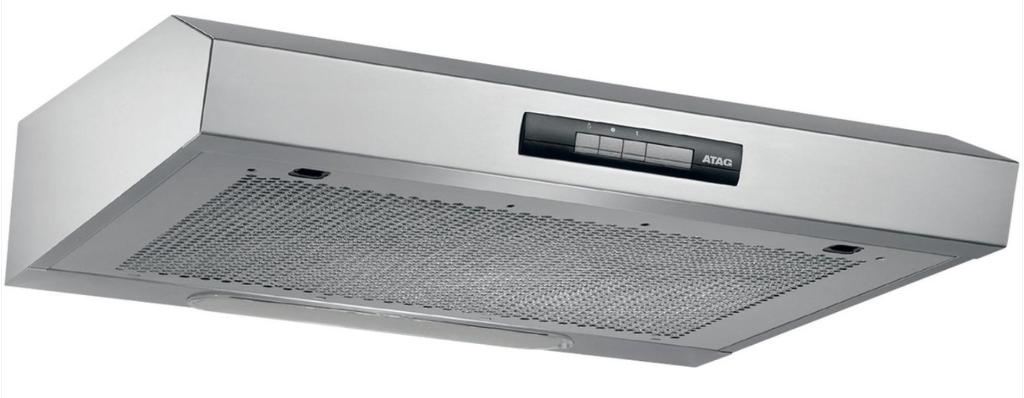 Atag WO6211AC Wasemkap, Ophalen, Nieuw, Onderbouw afzuigkap