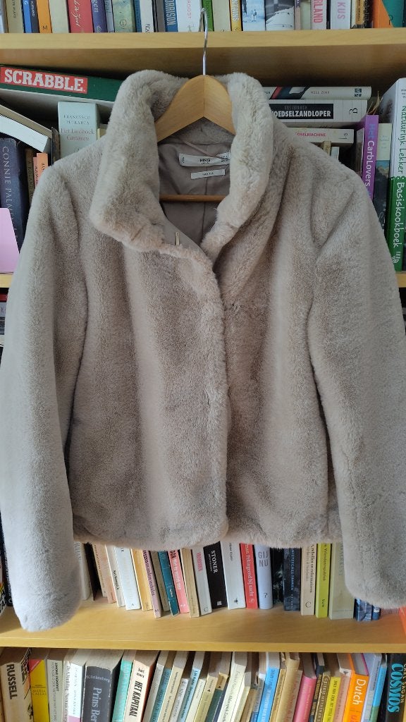 Jas, Mango, Beige, Ophalen of Verzenden, Zo goed als nieuw