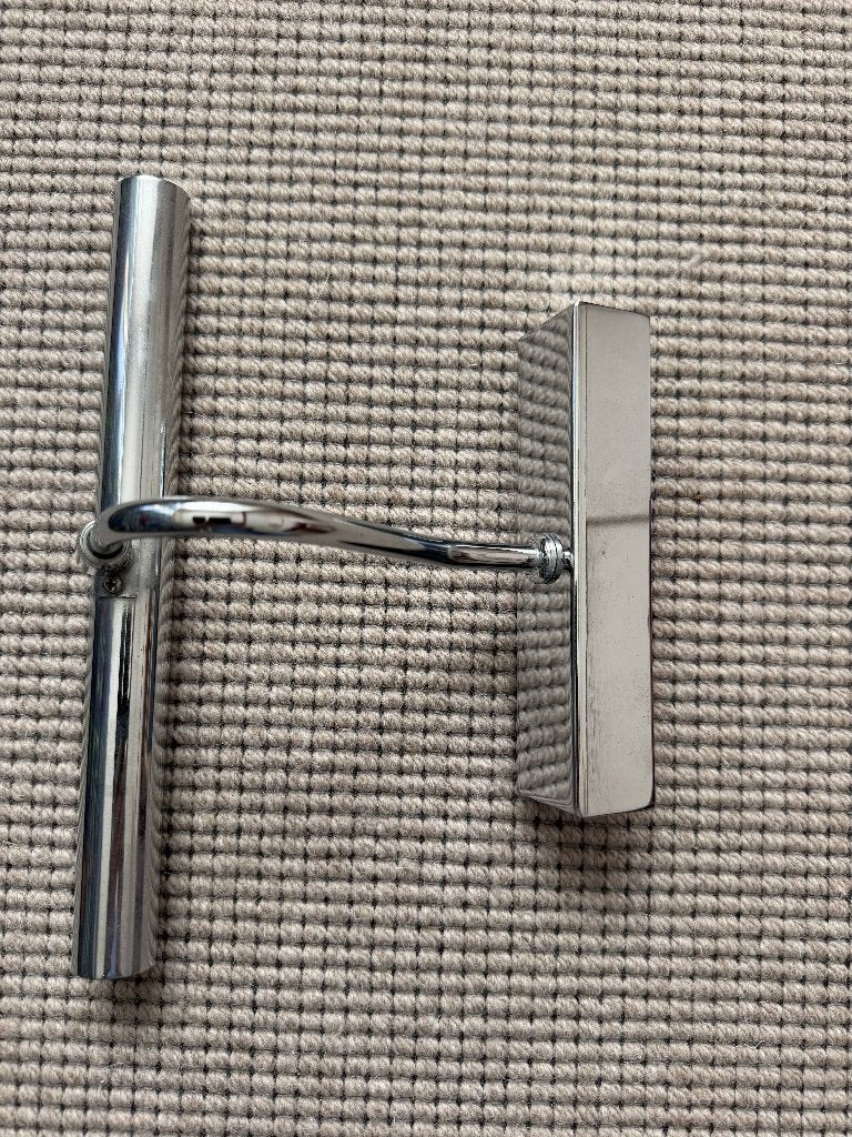Schilderijverlichting, 28 cm breed, chroom, in nieuwstaat, Huis en Inrichting, Zo goed als nieuw, Overige merken, G9, Zilver
