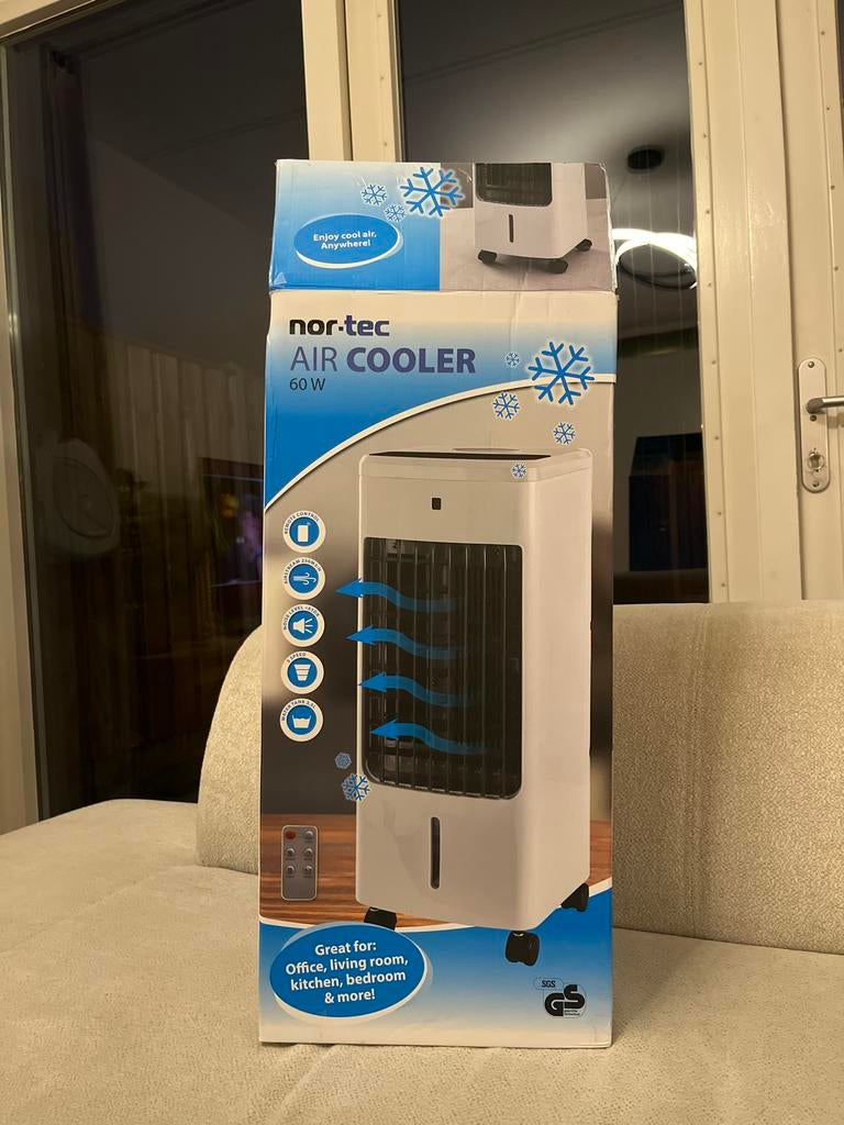 Nor-Tec Air Cooler 60W - Mobiele Luchtkoeler met Afstandsbed, Ophalen, Minder dan 60 m³, Ventileren, Nieuw