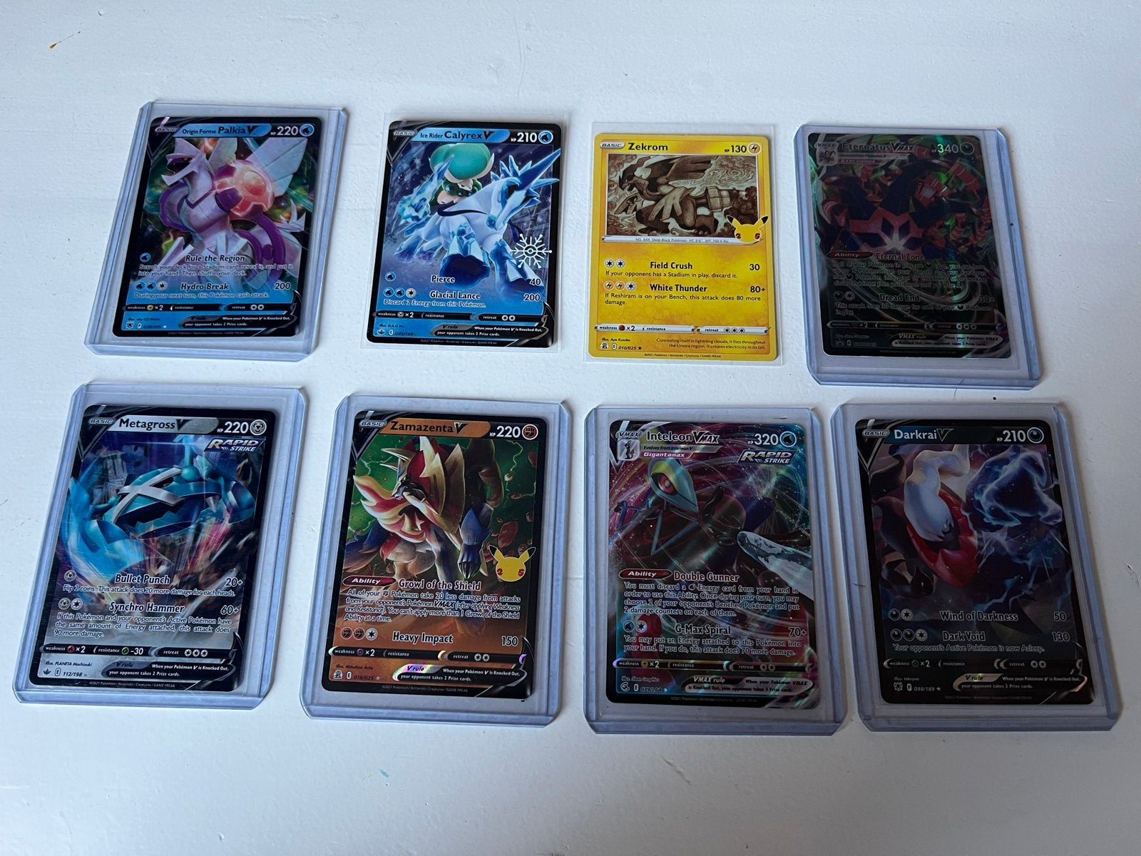 Pokémon V en VMAX kaarten - Set van 8, Ophalen of Verzenden, Nieuw, Meerdere kaarten