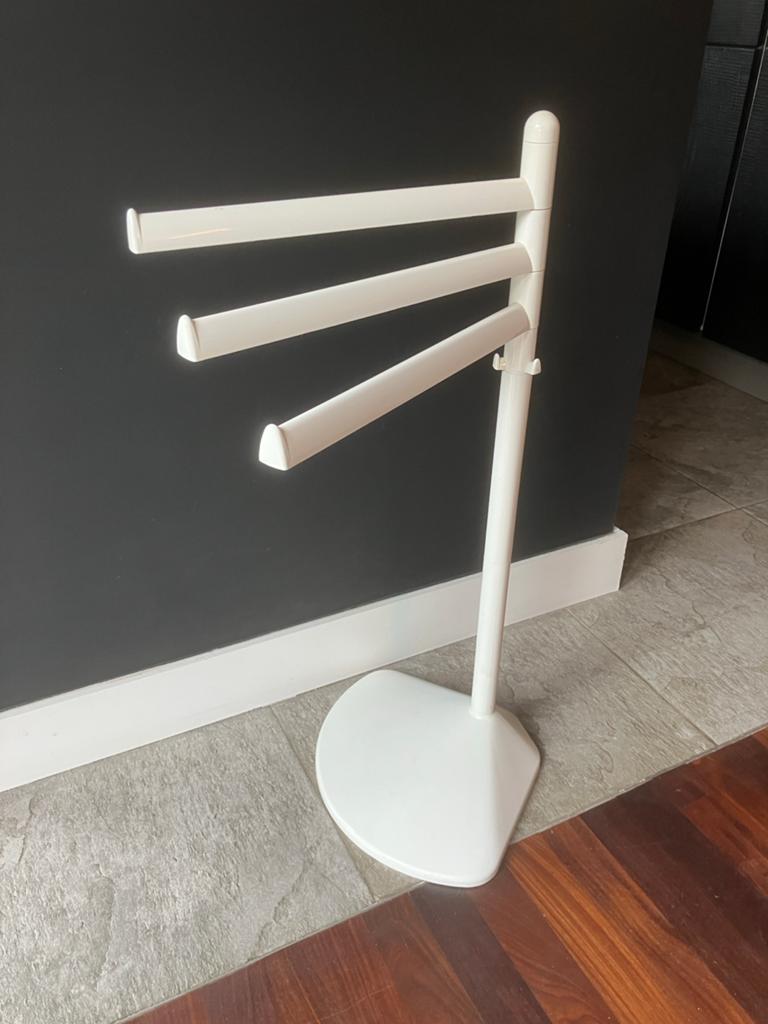 Allibert handdoekenrek staand, wit, draaibaar, Huis en Inrichting, Badkamer | Badtextiel en Accessoires, Ophalen of Verzenden