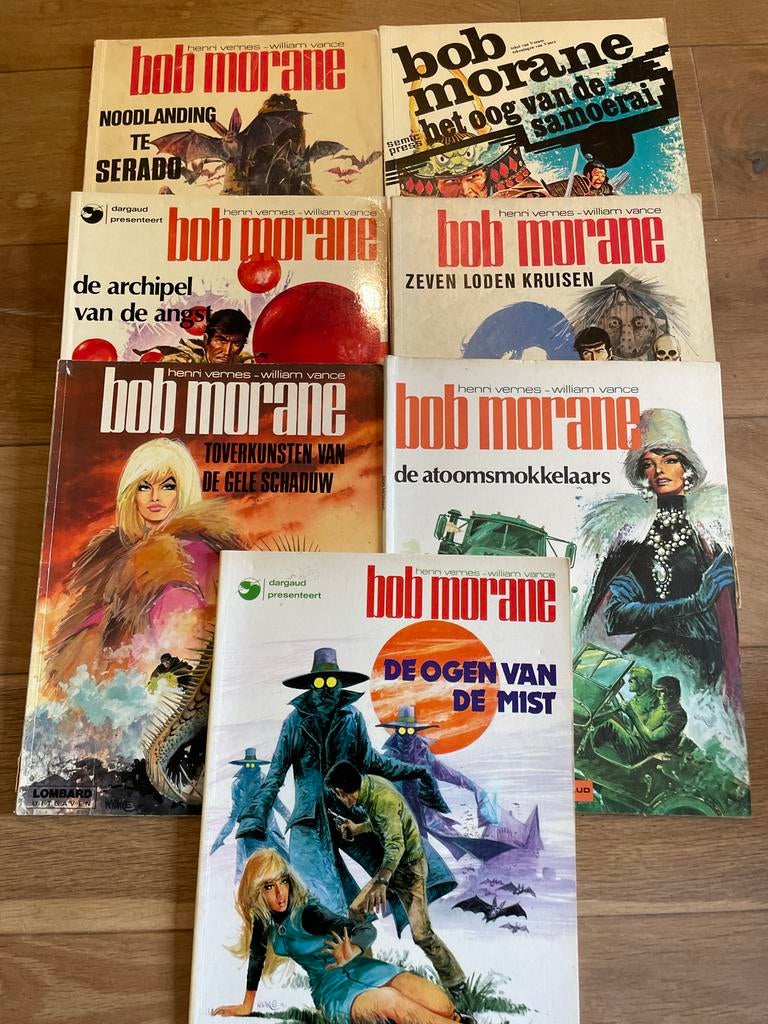 Bob Morane Boeken Collectie - 7 Stuks, Boeken, Avontuur en Actie, Ophalen of Verzenden, Gelezen
