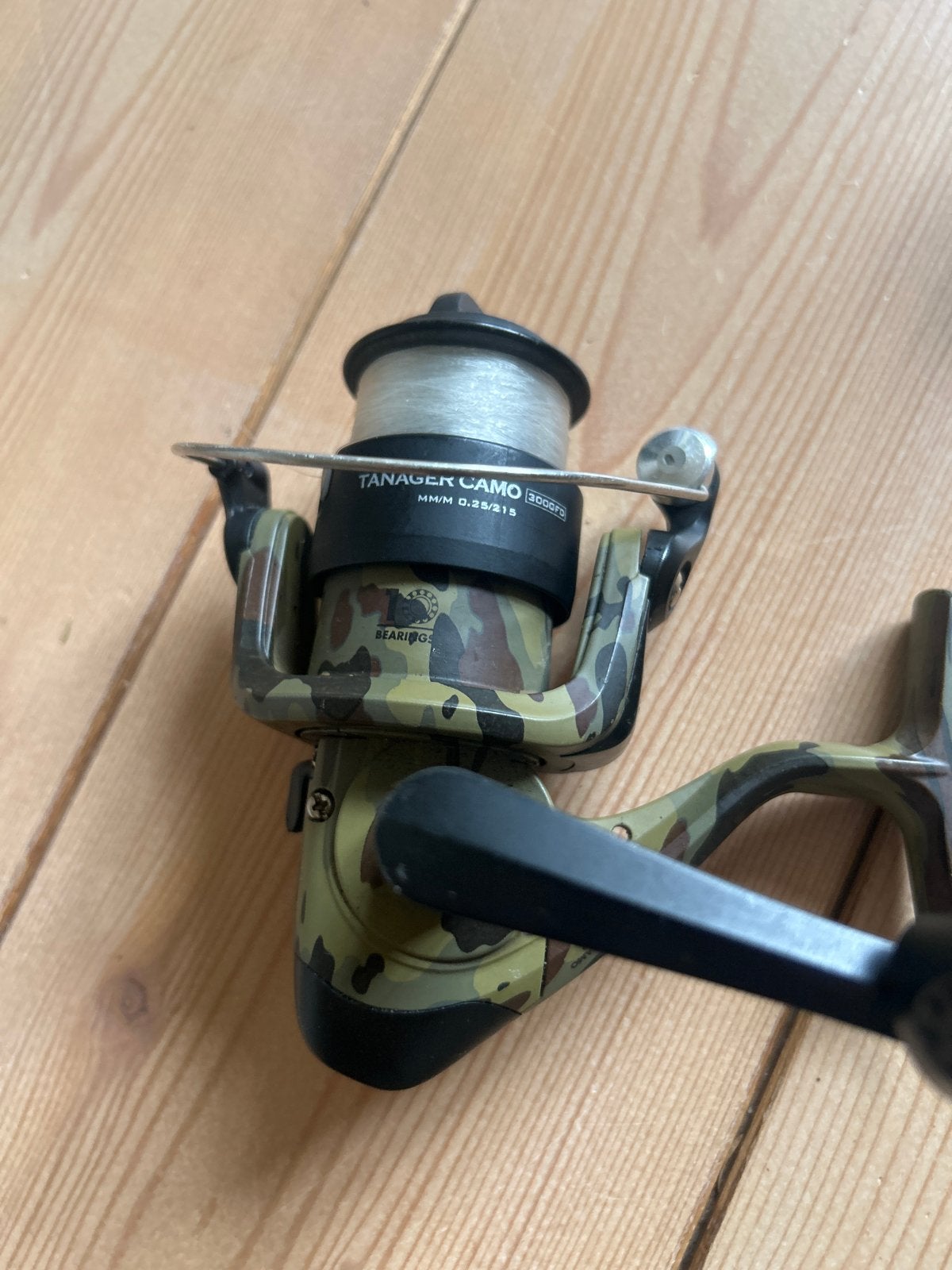 Tanauer Camo 3000FD Molen met Mitchell Spoel, Watersport en Boten, Hengelsport | Algemeen, Ophalen, Gebruikt, Molen