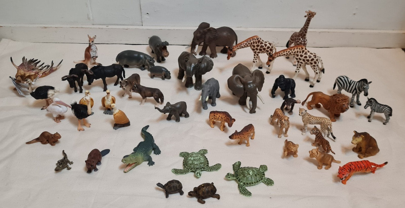 Schleich dierenverzameling Schleich wildernisdieren zomervak, Ophalen, Zo goed als nieuw, Beeldje of Figuurtje