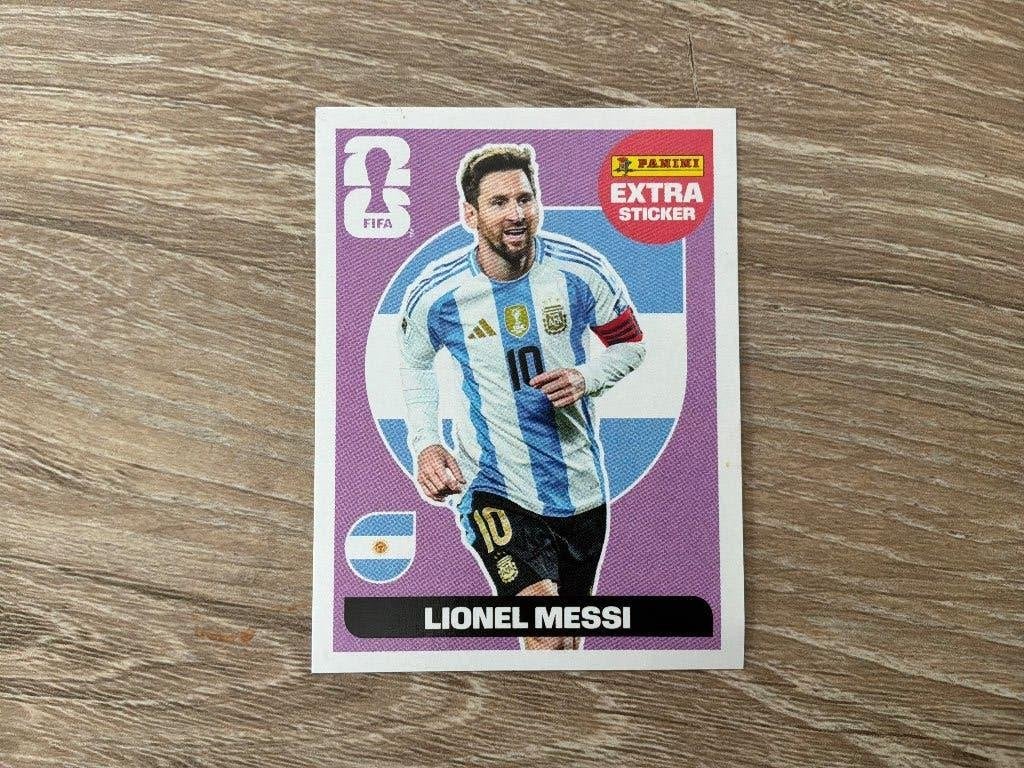 Panini Lionel Messi 2026 WK  (zeldzaam), Verzenden, Zo goed als nieuw
