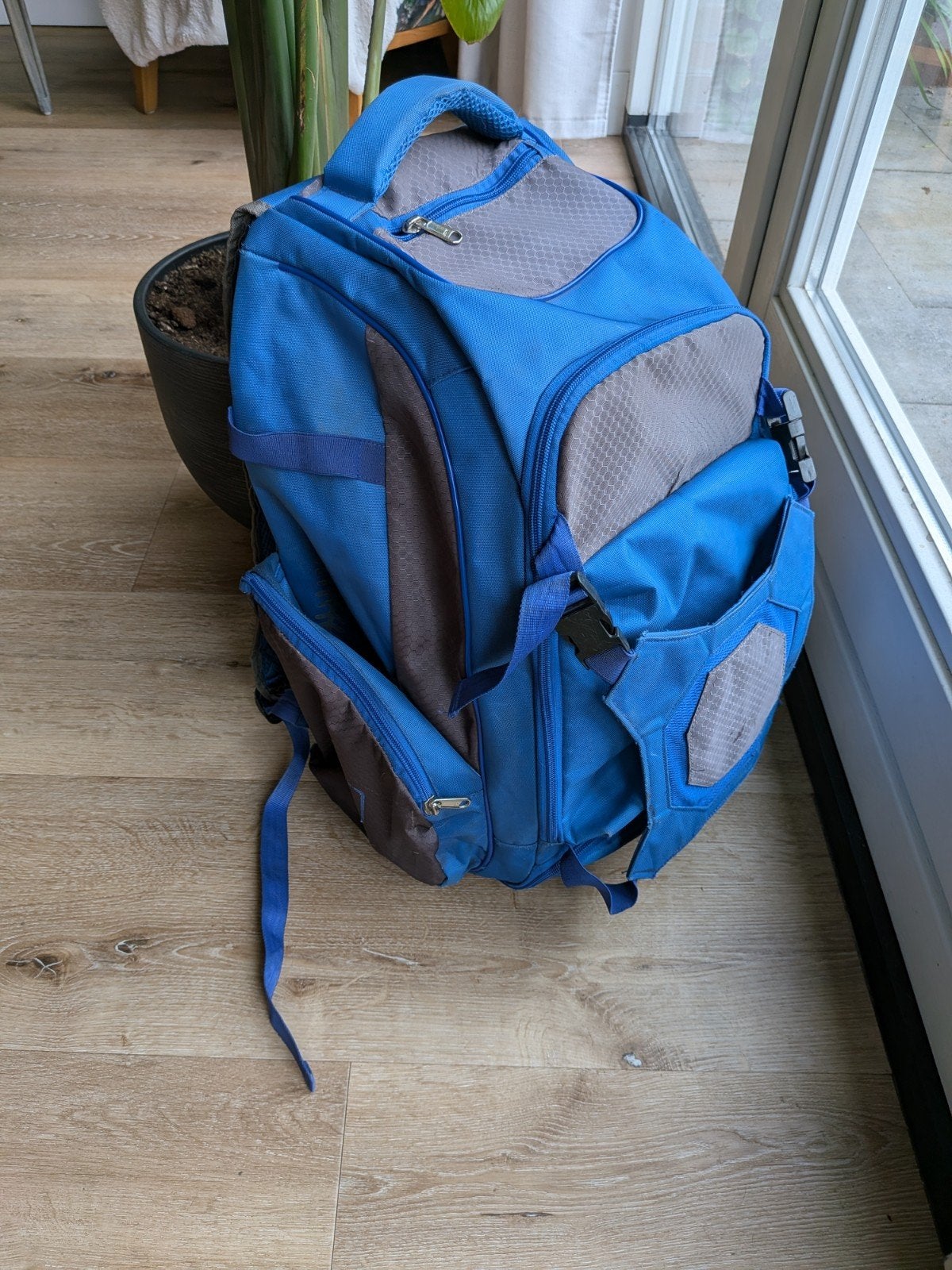 Honkbaltas voor 2 knuppels, schoenen- en helmvak, Sport en Fitness, Ophalen of Verzenden, Gebruikt, Tas