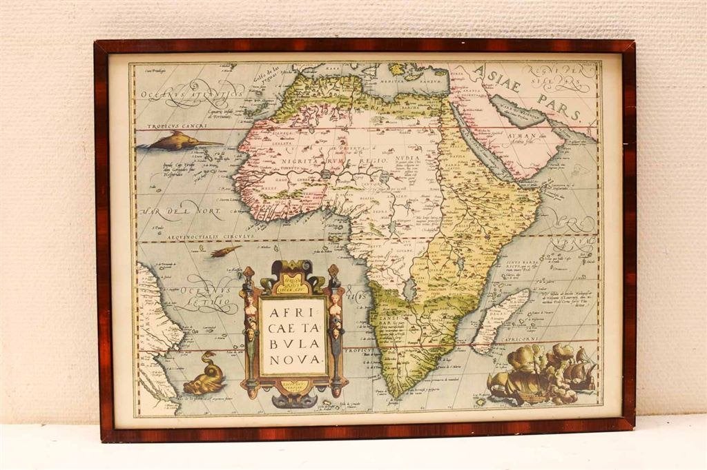 Prent Oude kaart van Afrika 45736, Ophalen of Verzenden, Voor 1920, Ongelopen, Frankrijk