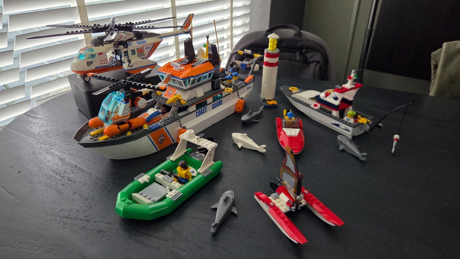 Lego City Kustwacht Patrouille (60014, 60013) + extra's, Ophalen, Compleet, City, Lego