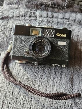 Vintage rollei 35 mm analoge filmcamera met triotar 3,5/40 m, Ophalen of Verzenden, Gebruikt, Compact, Overige Merken