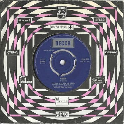 MAILER MACKENZIE BAND  1970   HAAGSE NEDERBIET !! M1296, Ophalen of Verzenden, Gebruikt, 7 inch, Pop