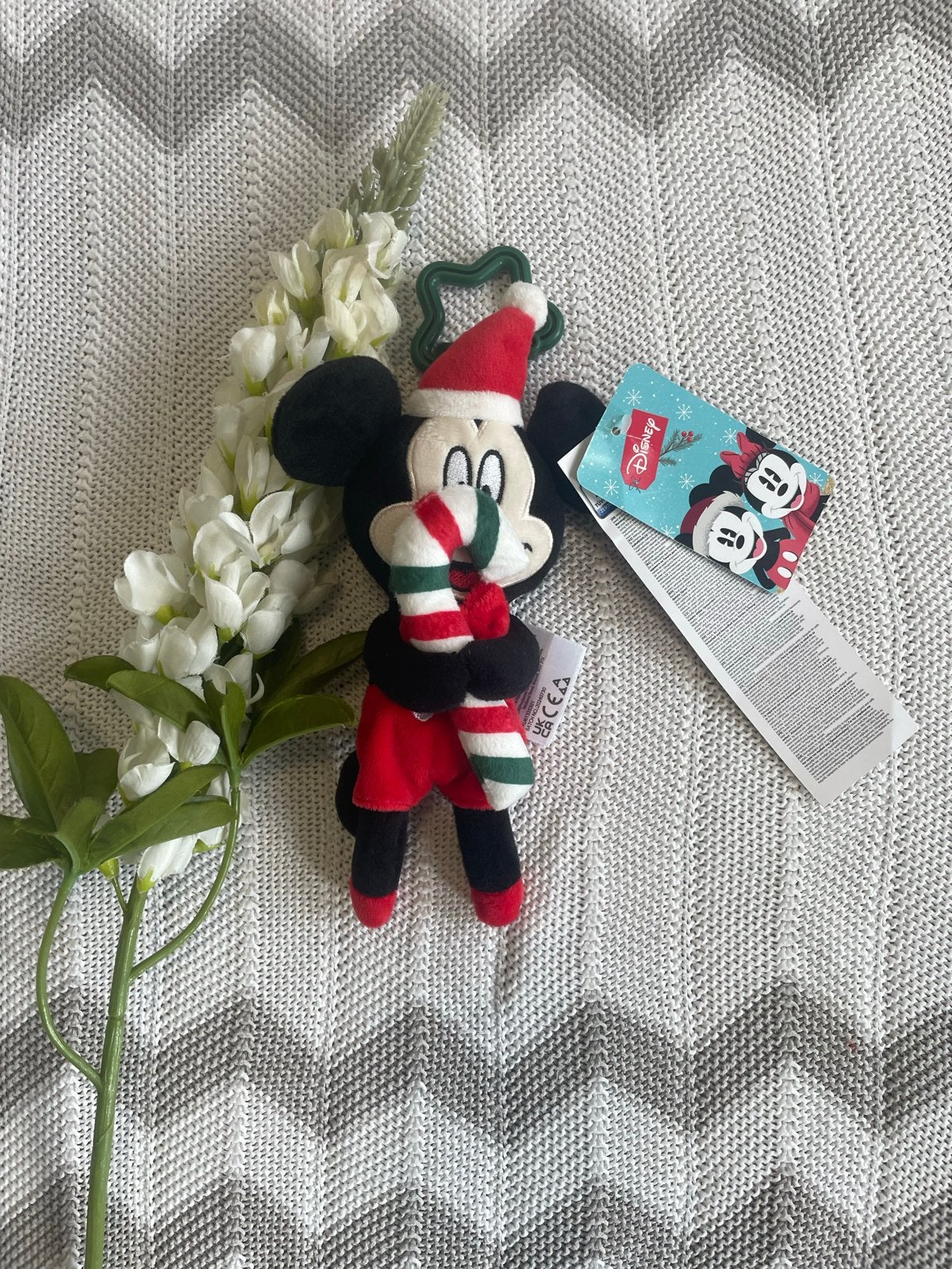 Nieuwe Disney Mickey Mouse Kerst Rammelaar, Ophalen of Verzenden, Nieuw, Rammelaar