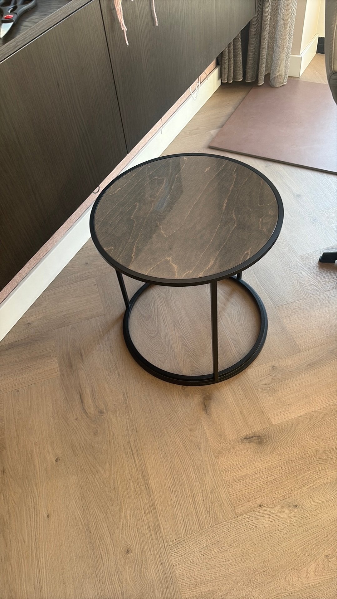 Pode bijzettafel, Ophalen, Minder dan 50 cm, Rond, Zo goed als nieuw