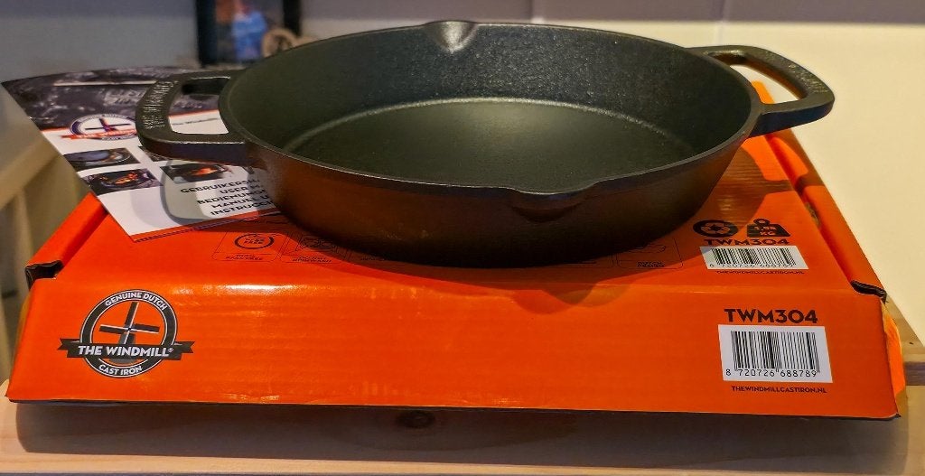 Skillet L met 2 handvaten – The Windmill Cast Iron, Koekenpan, Gietijzer, Nieuw, Ophalen of Verzenden