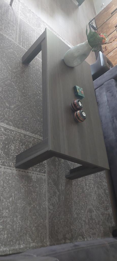 Nette salontafel grijs/ook kleur, Huis en Inrichting, Tafels | Salontafels, Ophalen, Gebruikt, 100 tot 150 cm, 50 tot 100 cm