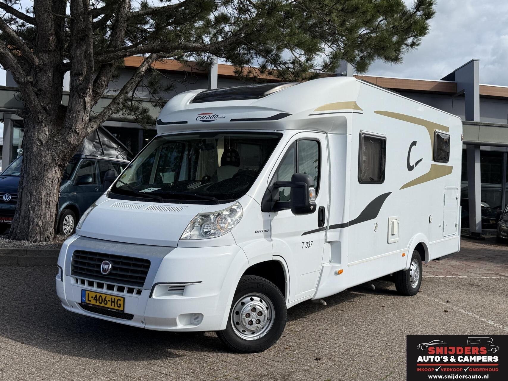 Hymer Capron T 337 elek fietsendrager,enkele bedden, Caravans en Kamperen, Campers, 6 tot 7 meter, Bedrijf, Half-integraal, Carado