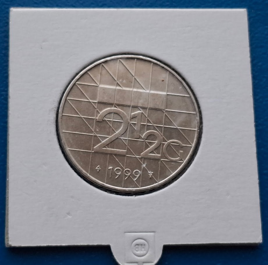 2 1/2 gulden 1999 - Beatrix  in munthouder*, Verzenden, Koningin Beatrix, 2½ gulden, Losse munt